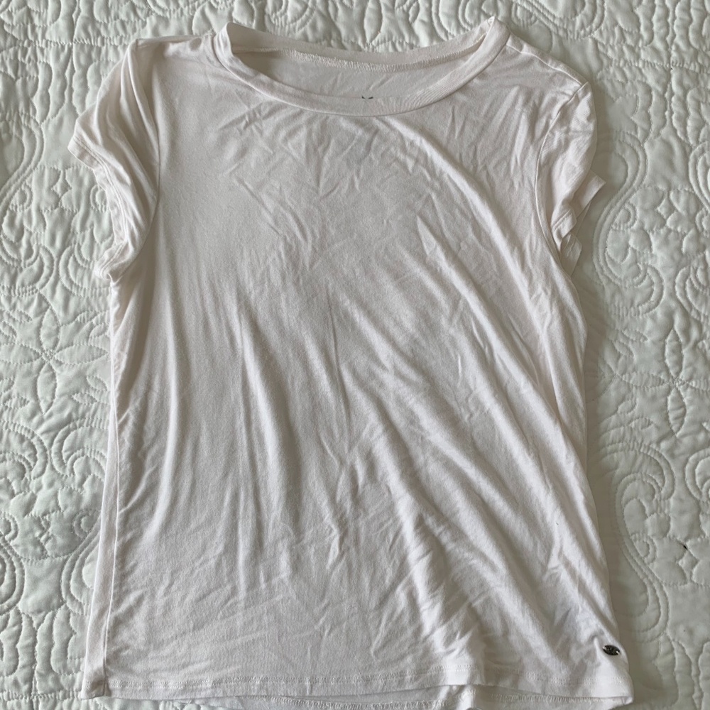 American Eagle Fitted White Soft and Sexy T-shirt